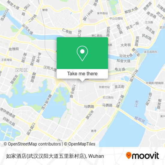 如家酒店(武汉汉阳大道五里新村店) map