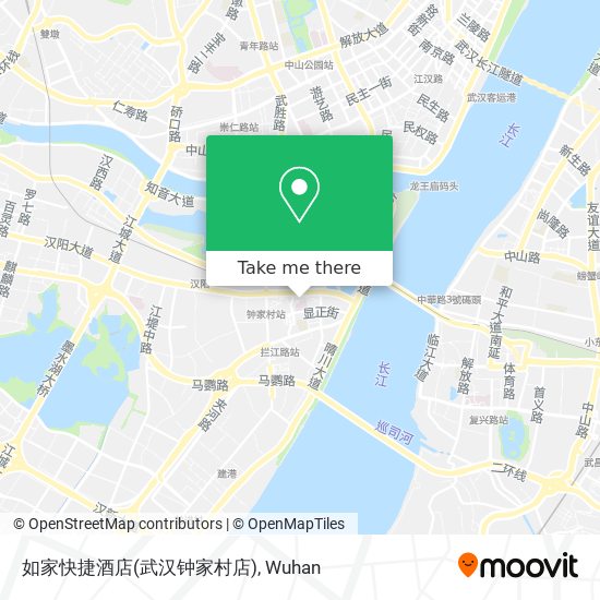 如家快捷酒店(武汉钟家村店) map