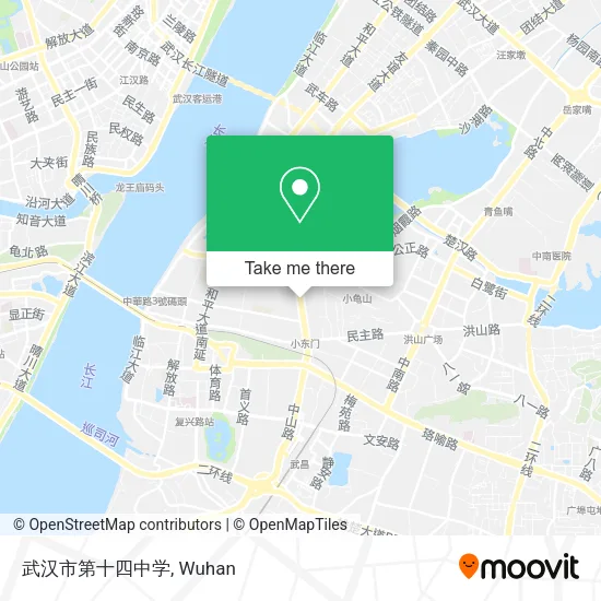 武汉市第十四中学 map