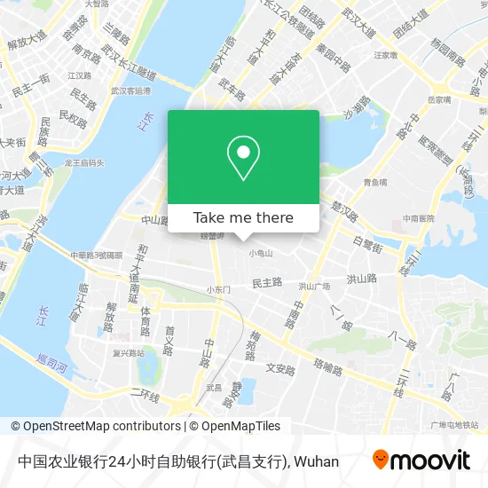 中国农业银行24小时自助银行(武昌支行) map