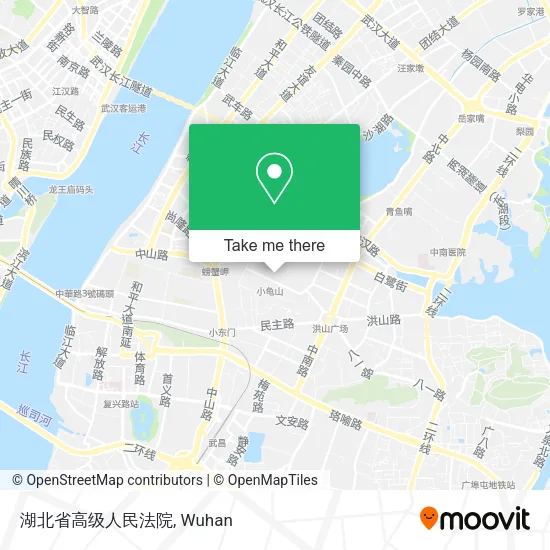 湖北省高级人民法院 map
