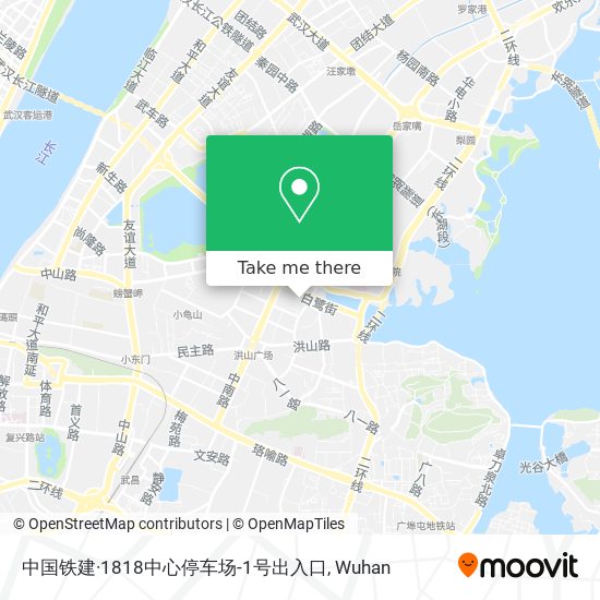中国铁建·1818中心停车场-1号出入口 map
