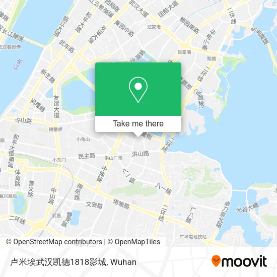 卢米埃武汉凯德1818影城 map