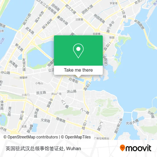 英国驻武汉总领事馆签证处 map