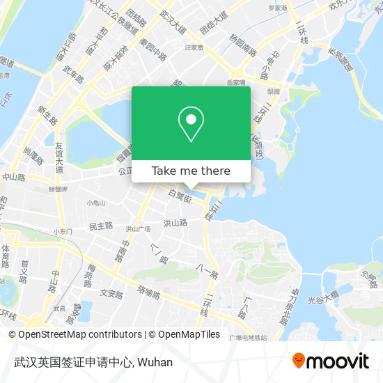 武汉英国签证申请中心 map