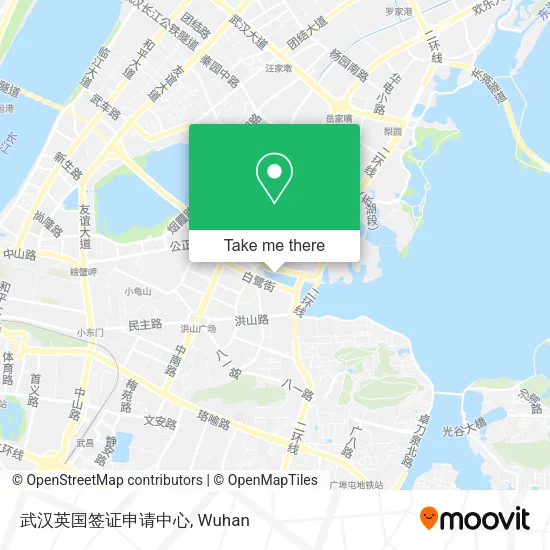 武汉英国签证申请中心 map