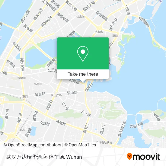 武汉万达瑞华酒店-停车场 map