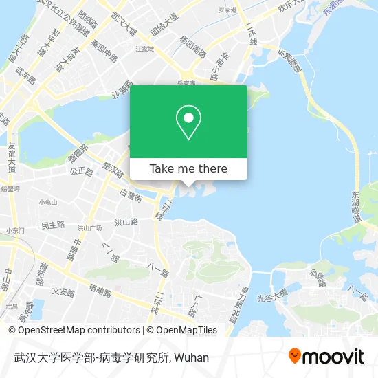 武汉大学医学部-病毒学研究所 map