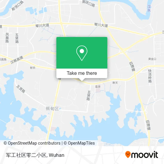 军工社区零二小区 map