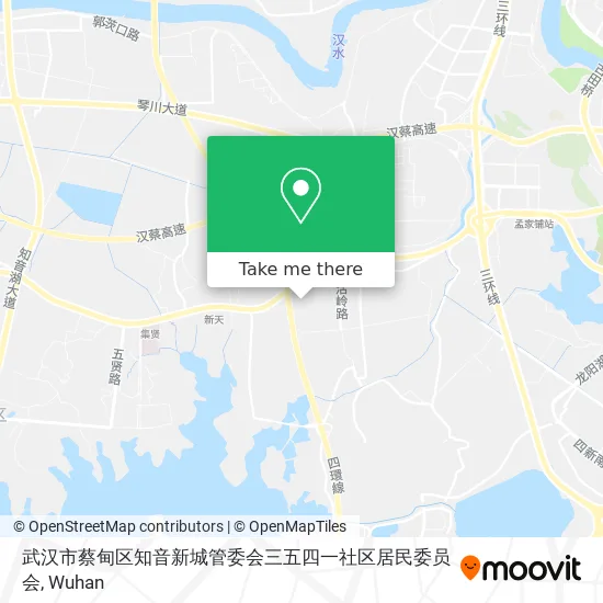 武汉市蔡甸区知音新城管委会三五四一社区居民委员会 map