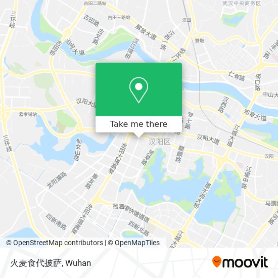 火麦食代披萨 map