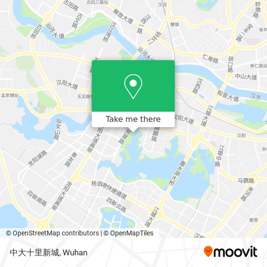 中大十里新城 map