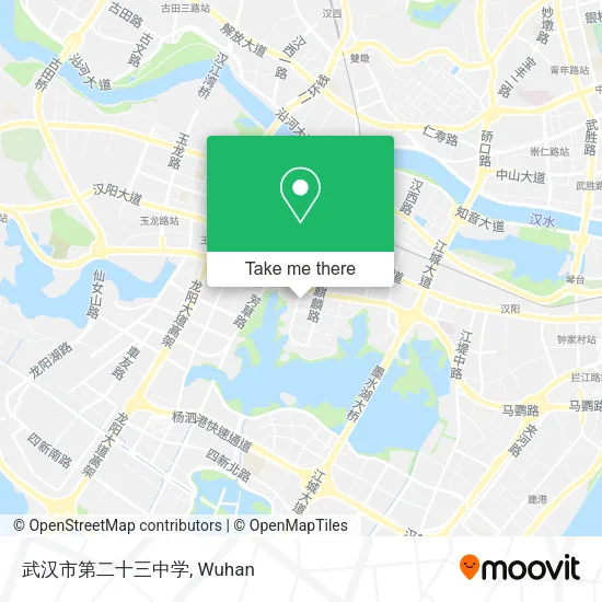 武汉市第二十三中学 map