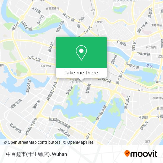 中百超市(十里铺店) map