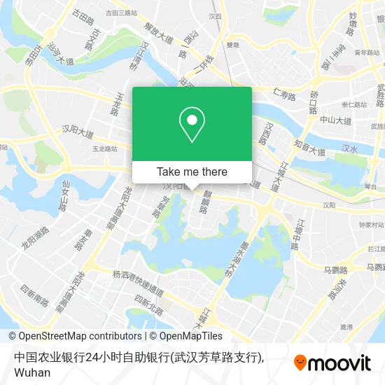 中国农业银行24小时自助银行(武汉芳草路支行) map