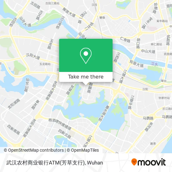 武汉农村商业银行ATM(芳草支行) map