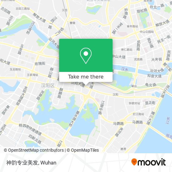 神韵专业美发 map