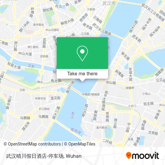 武汉晴川假日酒店-停车场 map