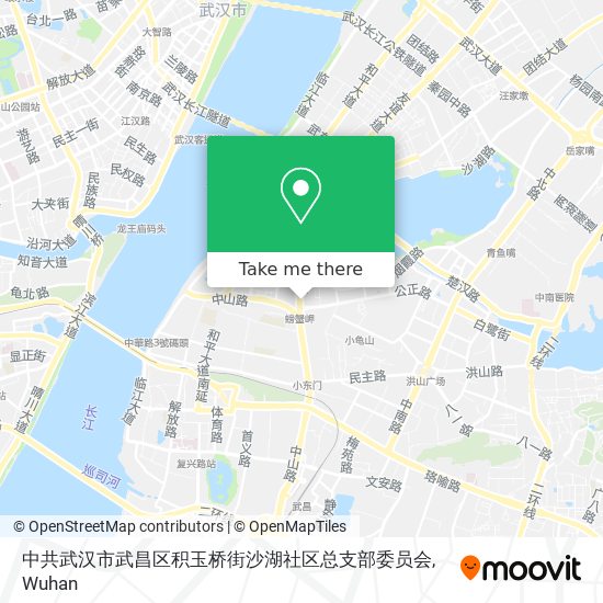 中共武汉市武昌区积玉桥街沙湖社区总支部委员会 map