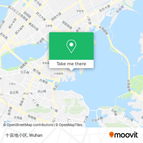十亩地小区 map