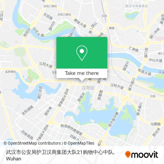 武汉市公安局护卫汉商集团大队21购物中心中队 map