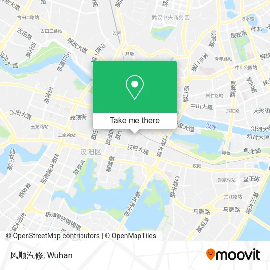 风顺汽修 map