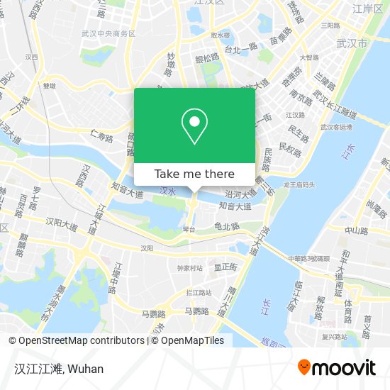 汉江江滩 map