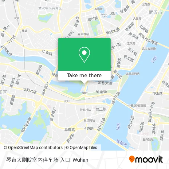 琴台大剧院室内停车场-入口 map