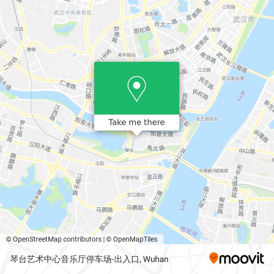 琴台艺术中心音乐厅停车场-出入口 map