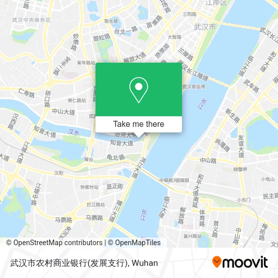 武汉市农村商业银行(发展支行) map
