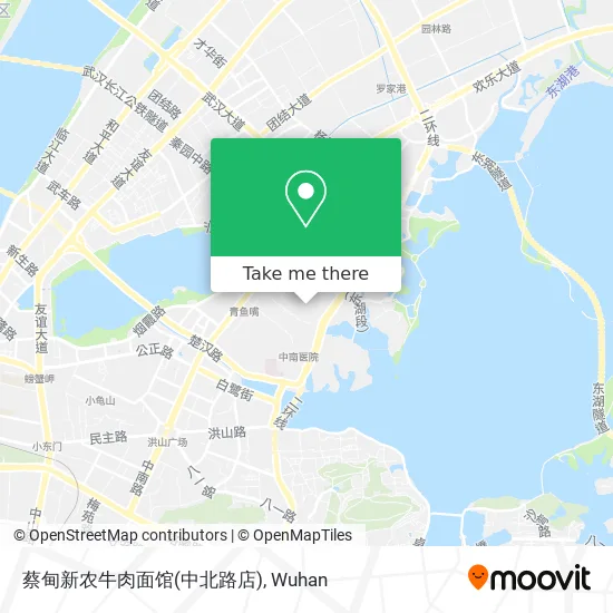 蔡甸新农牛肉面馆(中北路店) map