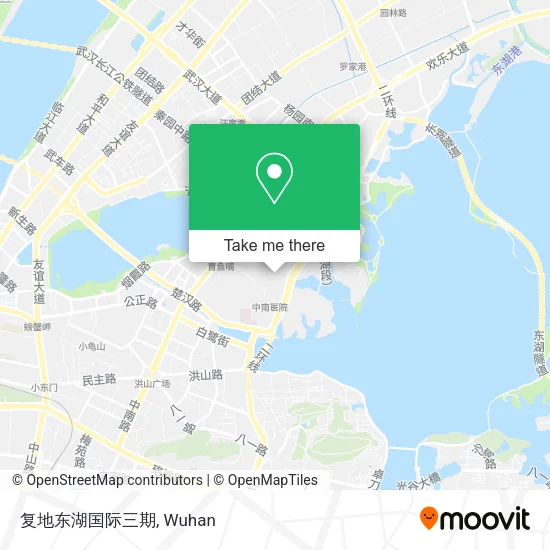 复地东湖国际三期 map