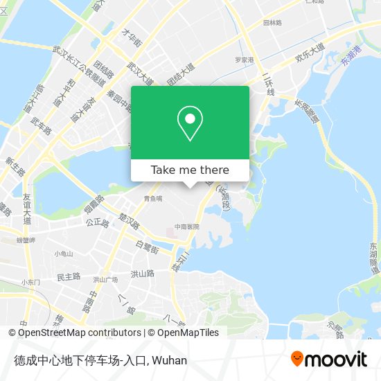 德成中心地下停车场-入口 map
