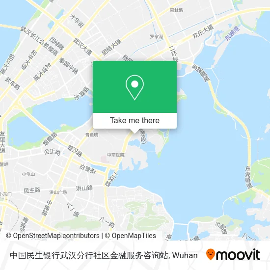 中国民生银行武汉分行社区金融服务咨询站 map