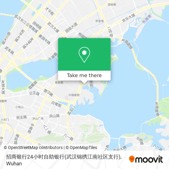 招商银行24小时自助银行(武汉锦绣江南社区支行) map