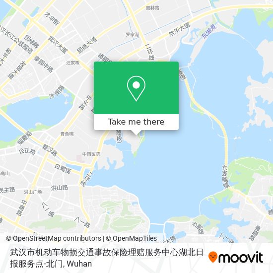 武汉市机动车物损交通事故保险理赔服务中心湖北日报服务点-北门 map