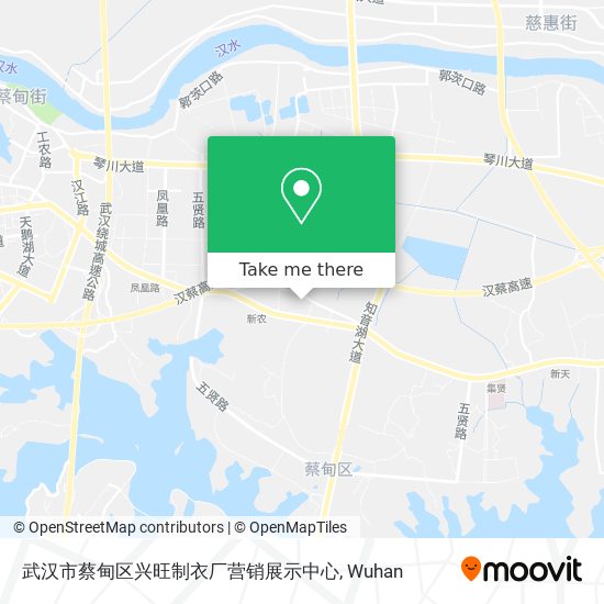武汉市蔡甸区兴旺制衣厂营销展示中心 map