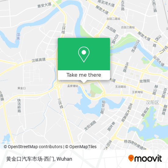 黄金口汽车市场-西门 map