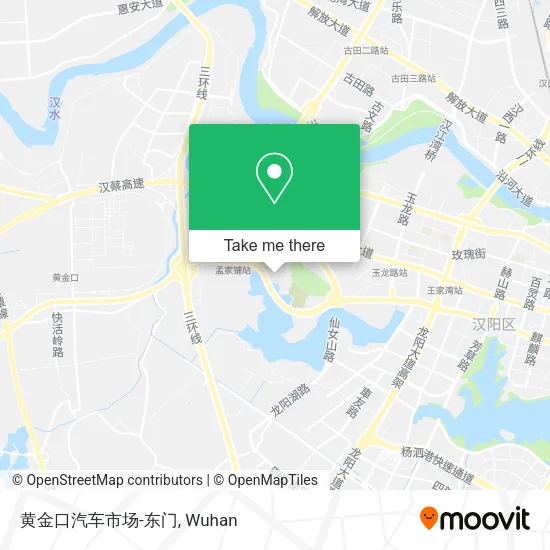 黄金口汽车市场-东门 map