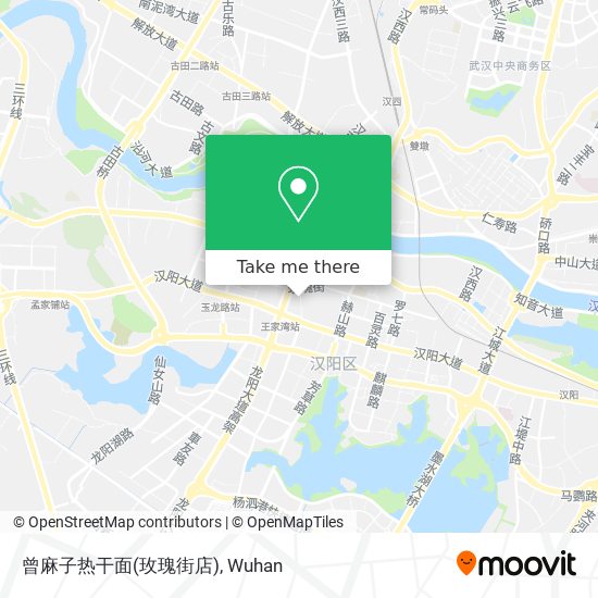 曾麻子热干面(玫瑰街店) map