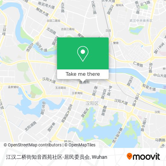 江汉二桥街知音西苑社区-居民委员会 map