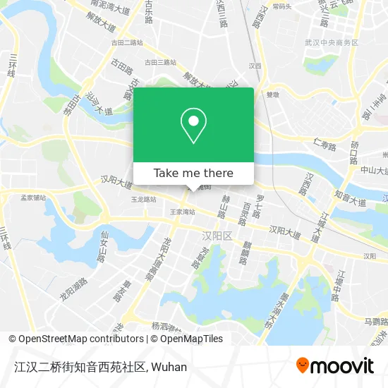 江汉二桥街知音西苑社区 map