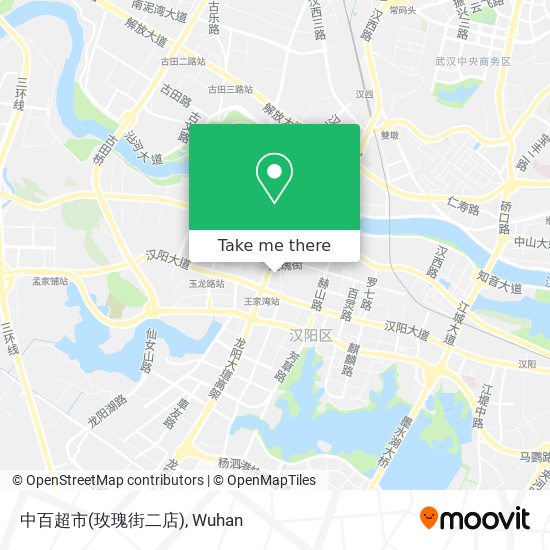 中百超市(玫瑰街二店) map