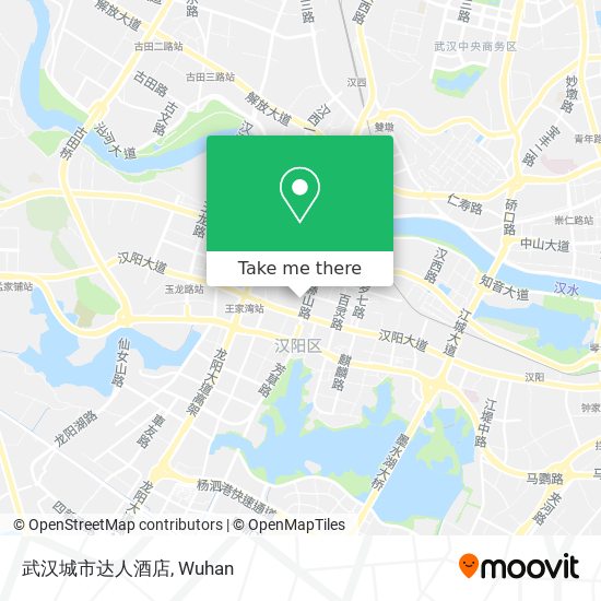 武汉城市达人酒店 map