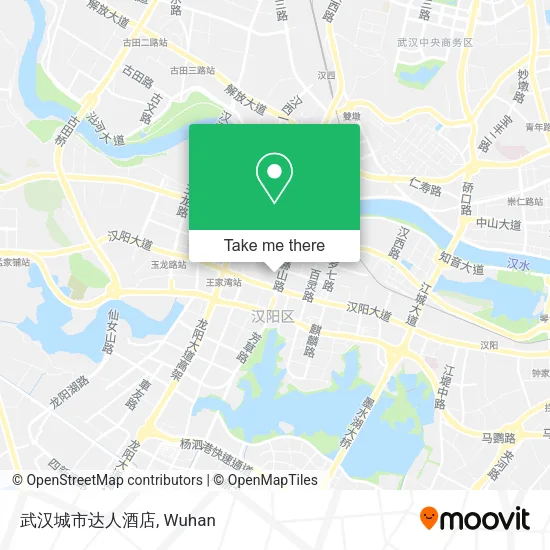 武汉城市达人酒店 map
