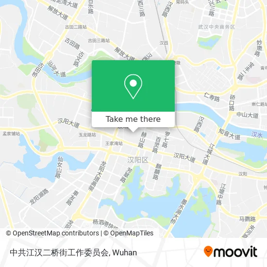 中共江汉二桥街工作委员会 map