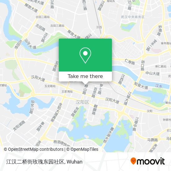 江汉二桥街玫瑰东园社区 map