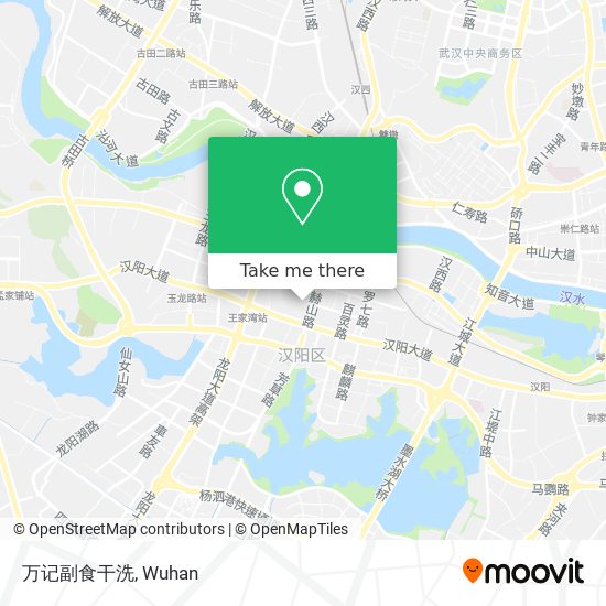 万记副食干洗 map
