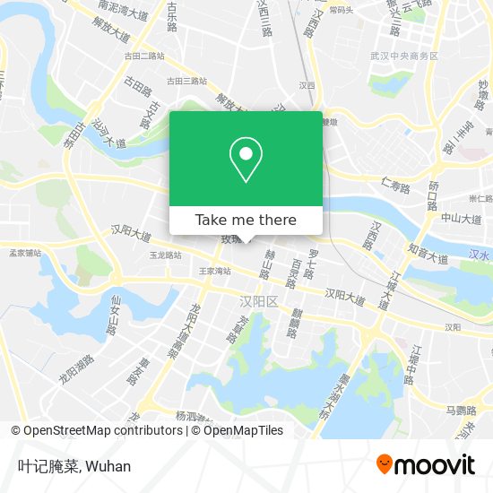 叶记腌菜 map