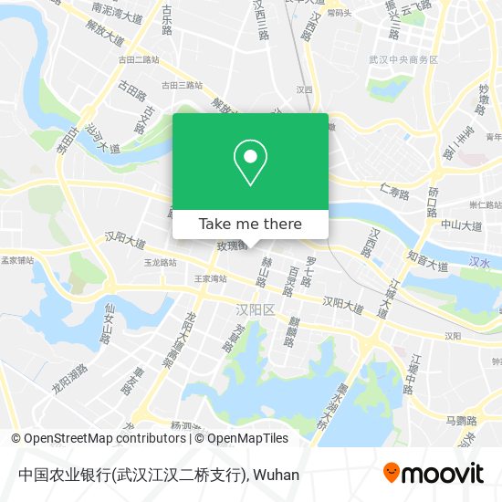 中国农业银行(武汉江汉二桥支行) map